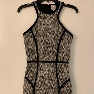 Parker Black & White Dress